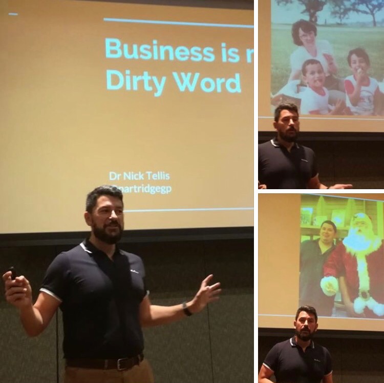 dr nick tellis business is not a dirty word